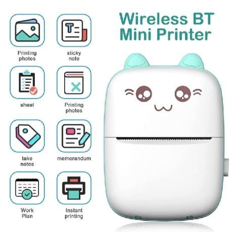 Mini portable wireless printer